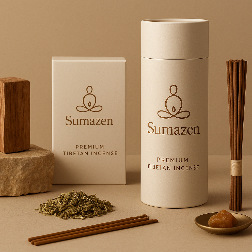 Sumazen Tibetan Incense Gift Set – Handmade Himalayan Herbal Sticks for Yoga, Meditation & Mindfulness