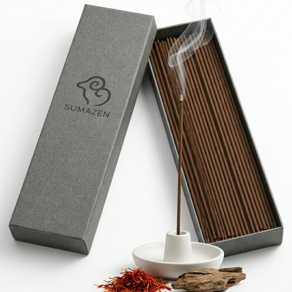 Traditional Tibetan craftsmanship presented as a modern, minimal home fragrance ritual.