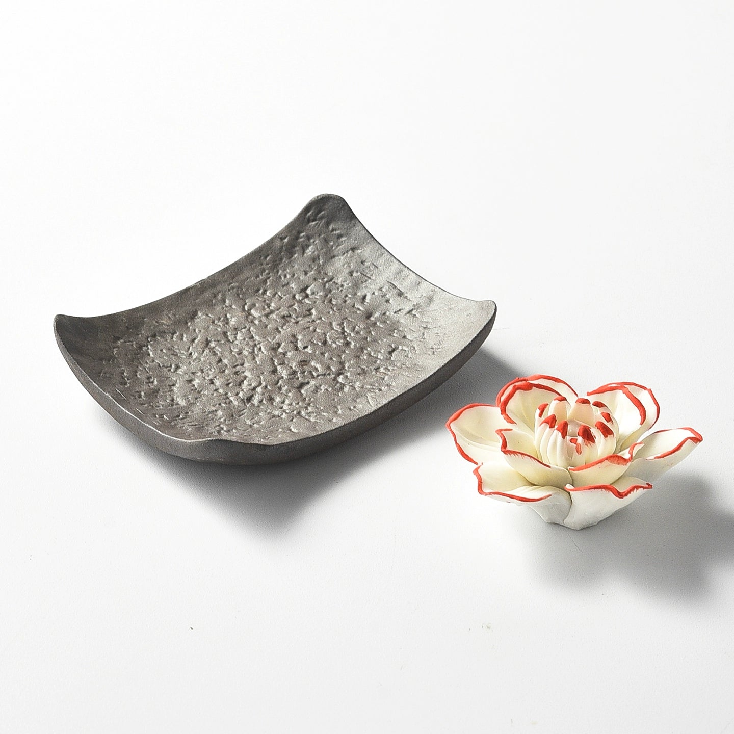 Ceramic Tile Incense Holder & Magnolia Stick Holder | Zen Home Décor by Sumazen