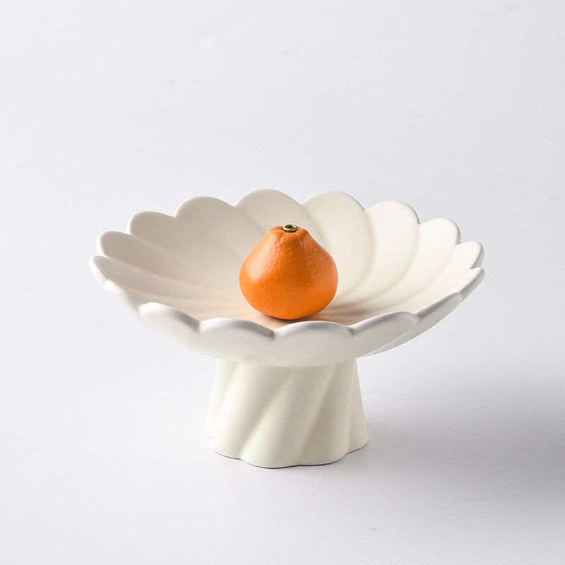 Lotus Pedestal Ceramic Incense Holder Set | Fruit Stick Insert
