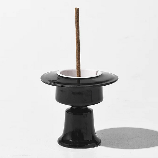 Minimalist Pedestal Ceramic Incense Holder | 5-Hole Burner