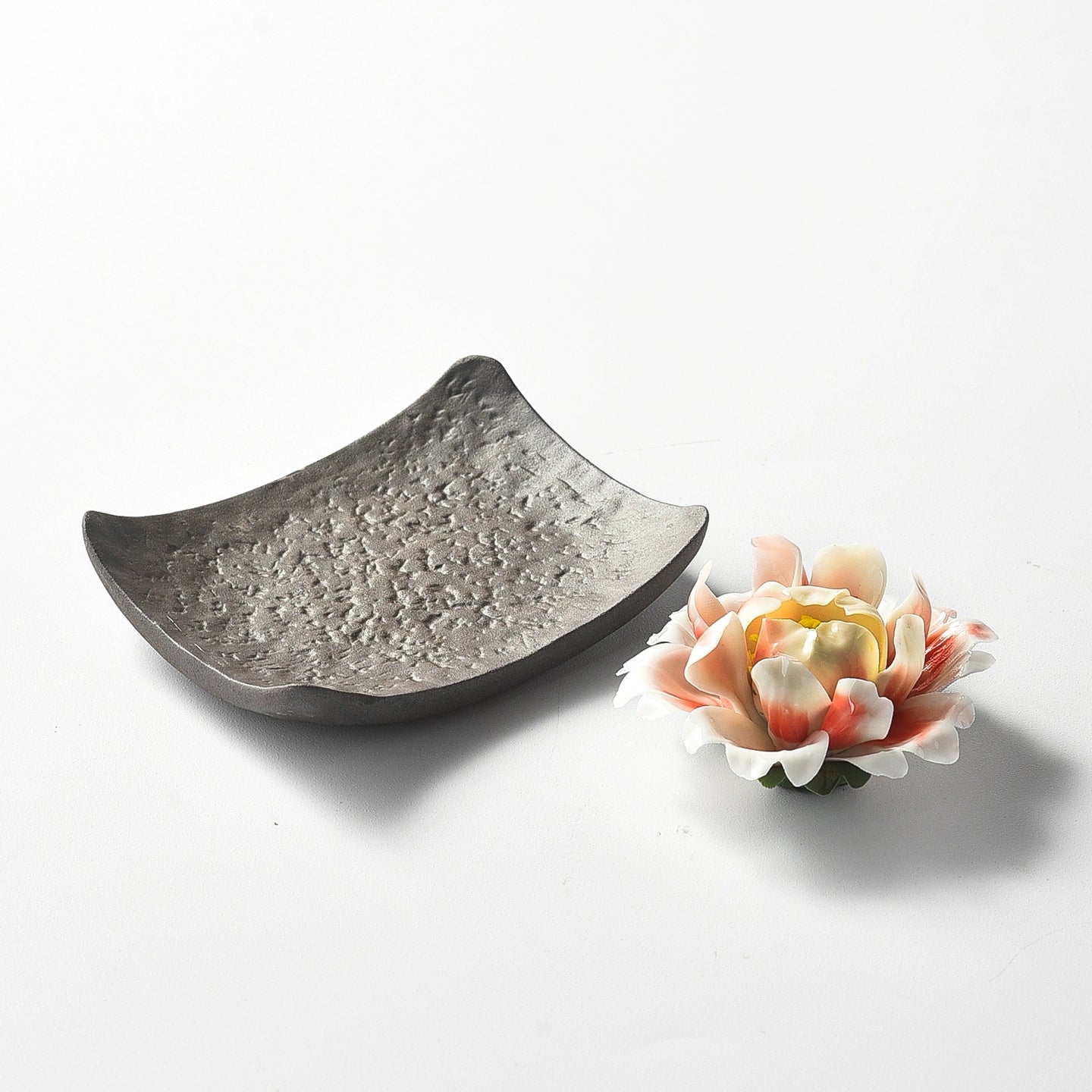 Ceramic Tile Incense Holder & Magnolia Stick Holder | Zen Home Décor by Sumazen