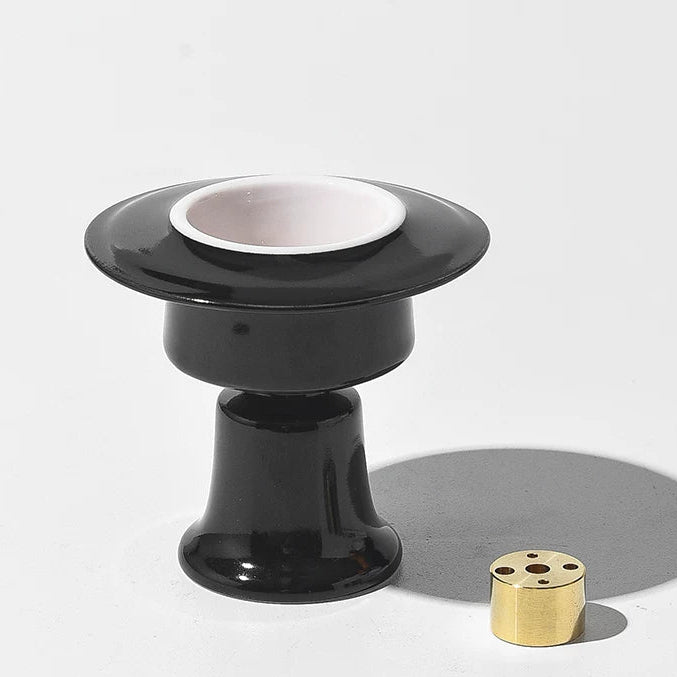 Minimalist Pedestal Ceramic Incense Holder | 5-Hole Burner