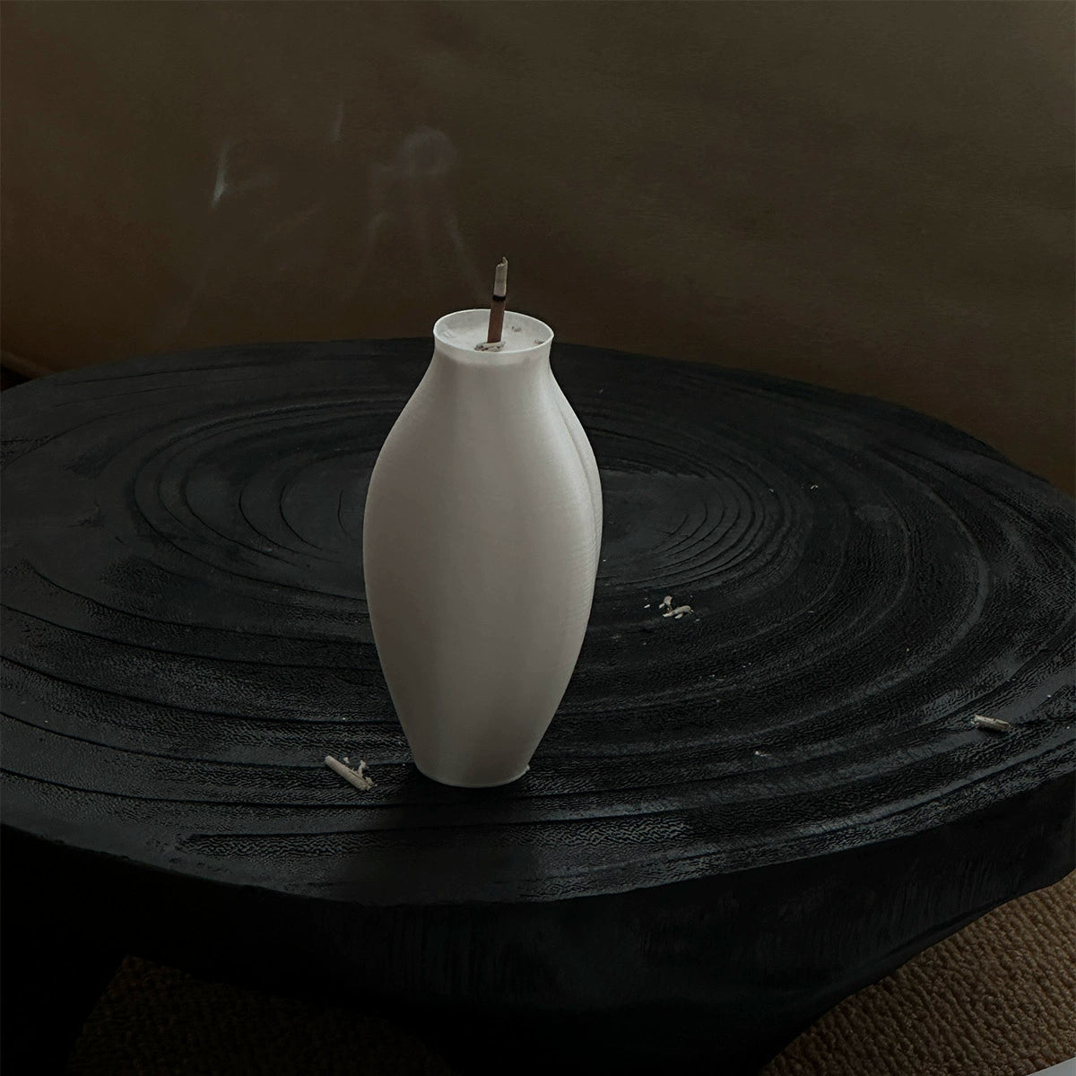 3D Sculpted Incense Holder – Modern Minimalist Stone-Resin Burner