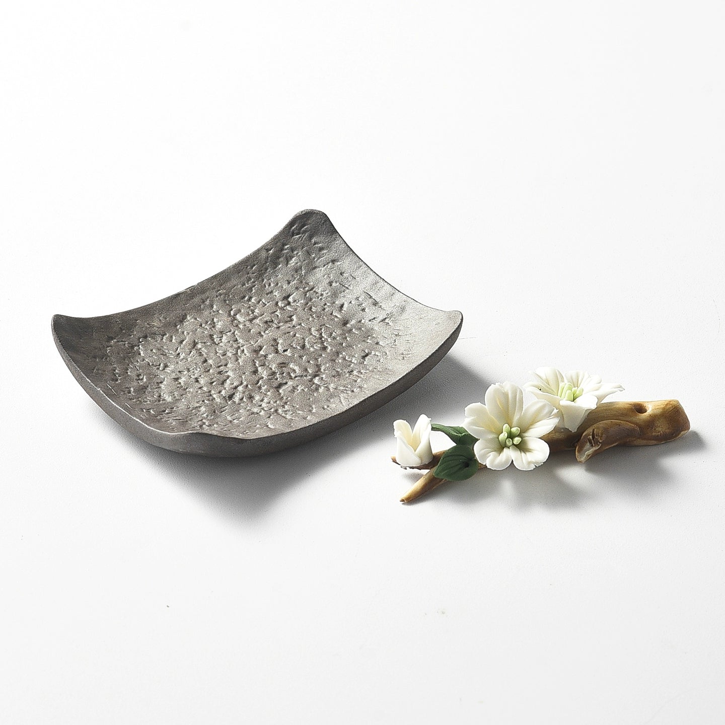 Ceramic Tile Incense Holder & Magnolia Stick Holder | Zen Home Décor by Sumazen