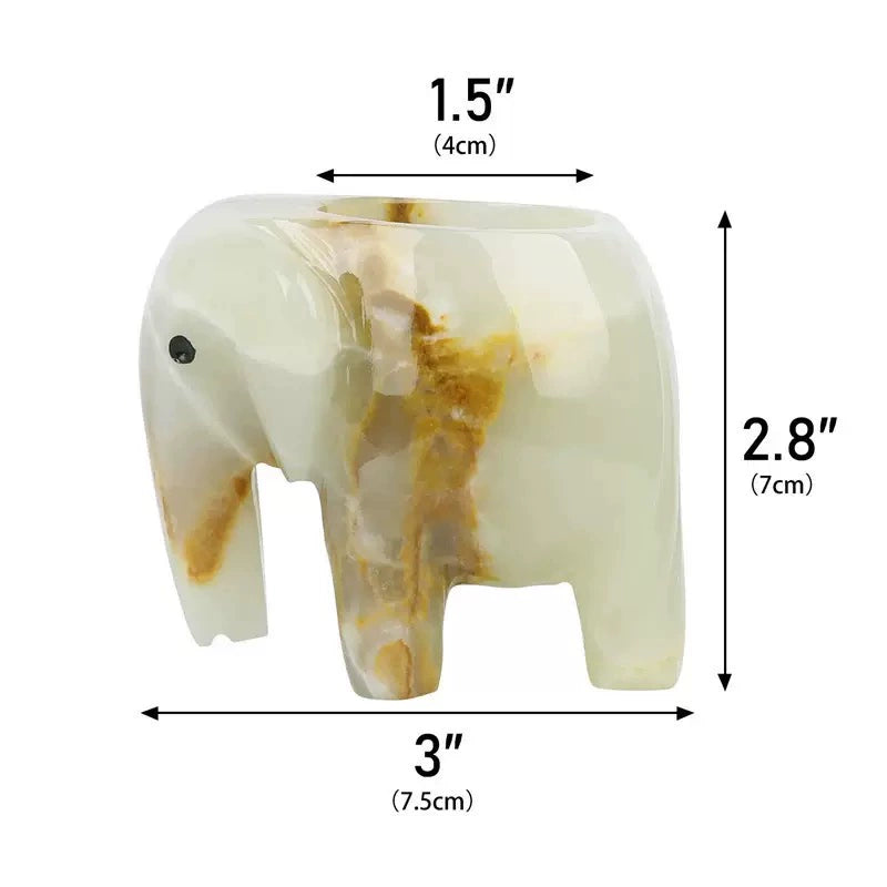 Jade Elephant Incense Holder – Spiritual Yoga & Meditation Decor